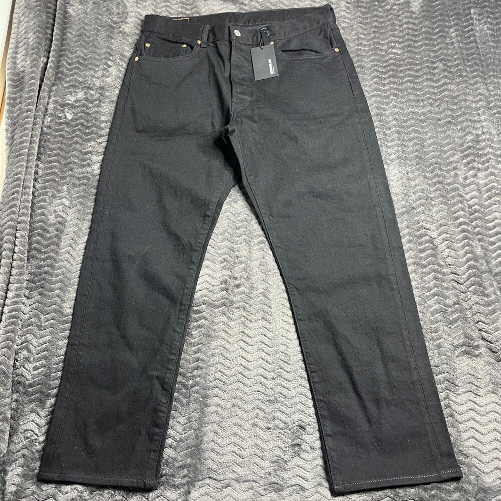 Buck Mason Men's B007 Japanese Denim Maverick black Slim Jean Size 32 NWT